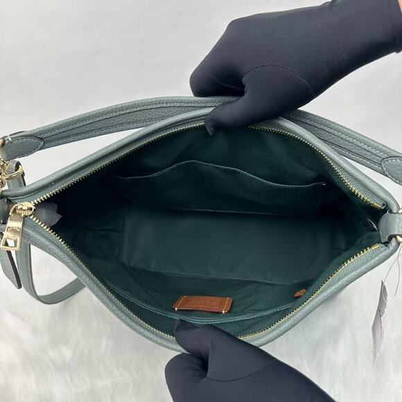 Coach Laurel Large Shoulder/Crossbody Bag Sage Soft Pebble Leather NWT CY684 - Picture 12 of 12